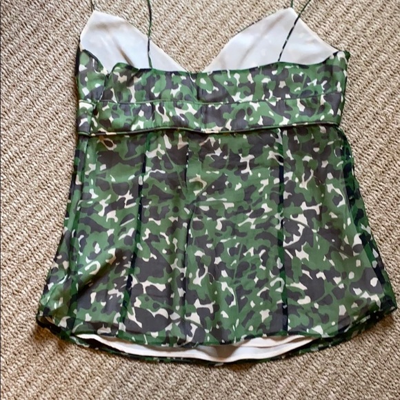 JCrew camo silk top size small - Picture 4 of 4